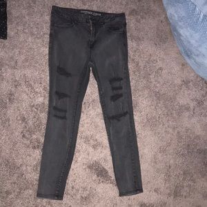 American Eagle Mid rise ripped jeans